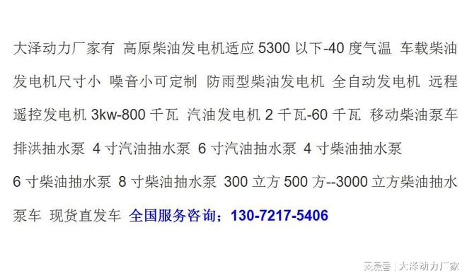 大泽动力发电机是哪个(图2)
