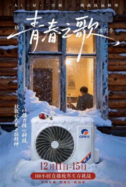 Kaiyun体育网站：洞察！董明珠亲临黑瞎子岛-30℃极寒直播100小时奏响格力青春之歌！(图5)